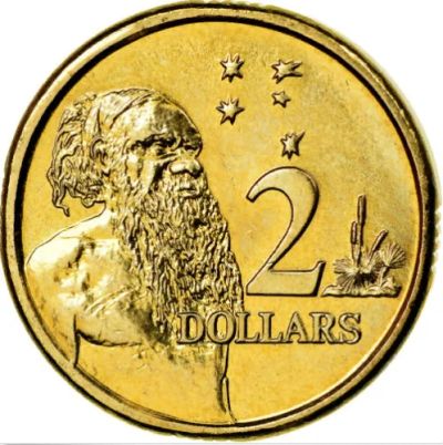Лот: 16492115. Фото: 1. Австралия 2 доллара 2016 - Абориген... Австралия и Океания