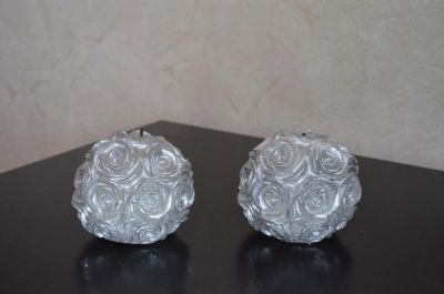 Лот: 7069401. Фото: 1. Свечи серебристые 2 штуки. Свечи