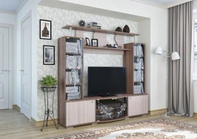 Лот: 10593463. Фото: 1. Стенка Нота-23 ясень шимо. Гостиные, стенки, горки