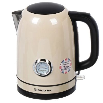 Лот: 24111013. Фото: 1. Чайник электрический BRAYER, BR1005YE... Чайники, кофемашины, кулеры