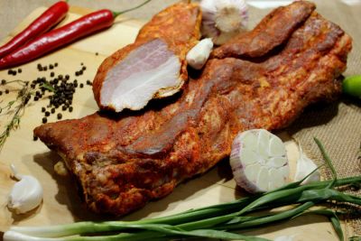Лот: 11587594. Фото: 1. Грудинка пряная, копченная. Цены... Мясо, птица, яйцо