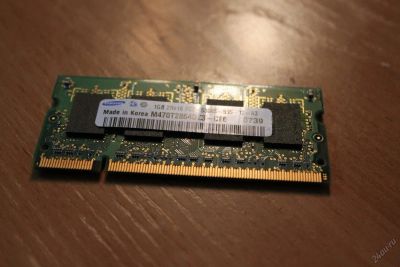 Лот: 5944895. Фото: 1. Samsung DDR2 2x1Gb 2Rх16 PC2-5300S-555-12-A3. Оперативная память