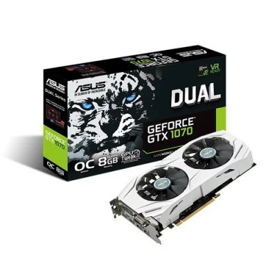 Лот: 9865343. Фото: 1. Asus DUAL GTX 1070 O8G. Видеокарты