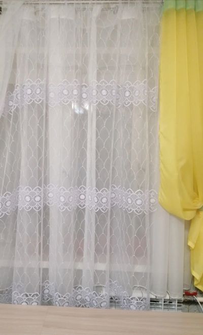 Лот: 17377063. Фото: 1. Тюль метражем Турция. Шторы, тюль