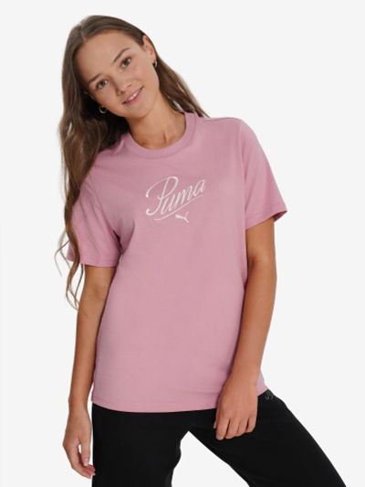 Лот: 25620526. Фото: 1. Футболка для девочек PUMA Script... Другое (спортивная одежда)