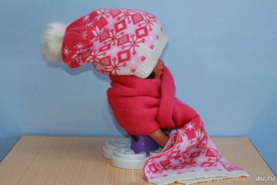 Лот: 9586126. Фото: 1. Комплект детский шапка с помпоном... Головные уборы