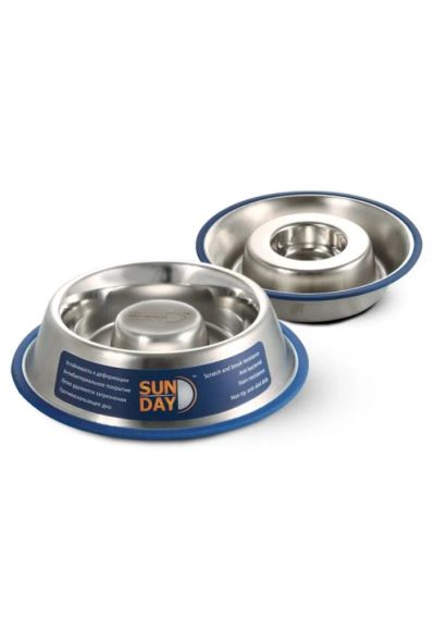 Лот: 6857505. Фото: 1. Миска Sun Day Slow Feed для щенков... Миски, лотки, наполнители