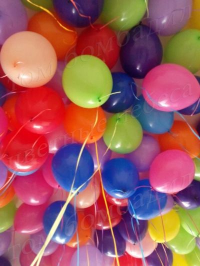 Лот: 6907550. Фото: 1. Гелиевые шары (25 см).Воздушные... Воздушные шары