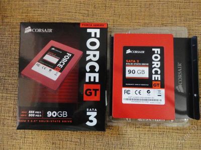 Лот: 2878771. Фото: 1. SSD винт SATA-3 90Gb Corsair force... Жёсткие диски (HDD)