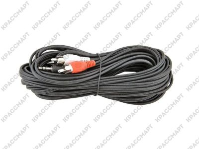 Лот: 11694960. Фото: 1. Кабель 3.5мм (Mini Jack) - 2 RCA... Шлейфы, кабели, переходники