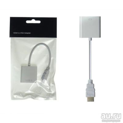 Лот: 17899067. Фото: 1. Переходник HDMI VGA новый. Шлейфы, кабели, переходники