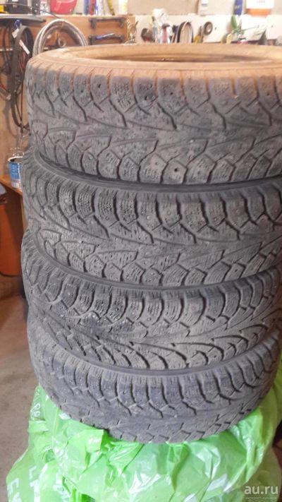 Лот: 8336253. Фото: 1. Зима на шипах Hankook 175/70/R13. Шины