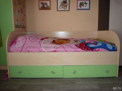 Лот: 13224838. Фото: 1. Кровать Детская +Шифанер для одежды... Детские кровати и кроватки