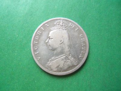 Лот: 19520681. Фото: 1. Великобритания полкроны 1887 г... Великобритания и острова