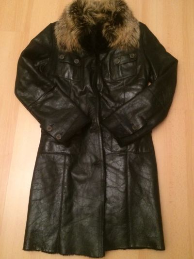 Лот: 9144612. Фото: 1. Кожаная дубленка. Верхняя одежда