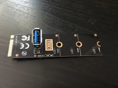 Лот: 10975240. Фото: 1. M2 usb переходник/адаптер майнинг. Шлейфы, кабели, переходники