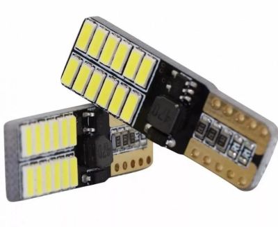 Лот: 16773571. Фото: 1. Лампа 12В Т10 24SMD +200 яркости... Электроприборы для автомобиля