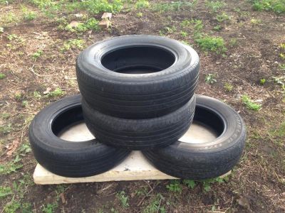 Лот: 5569336. Фото: 1. Резина летняя с рубля Bridgestone... Шины