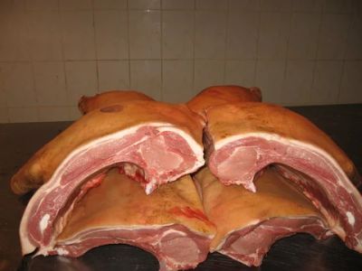 Лот: 7247609. Фото: 1. Мясо свинина. деревенская.Беконная... Мясо, птица, яйцо