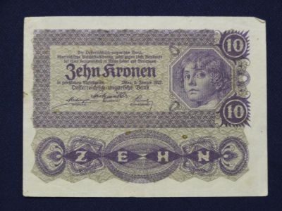 Лот: 4988691. Фото: 1. 10 крон 1922 год. Австрия . Германия и Австрия