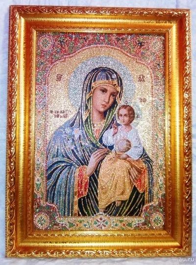 Лот: 13211450. Фото: 1. икона Божией Матери «Неувядаемый... Иконы