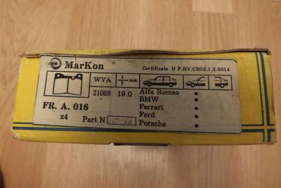 Лот: 4569964. Фото: 1. Колодки 016 MarKon. Тормозная система
