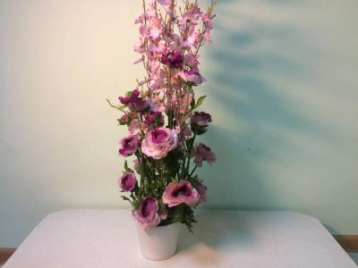 Лот: 11107295. Фото: 1. Композиция с орхидеей. Искусственные и сувенирные цветы