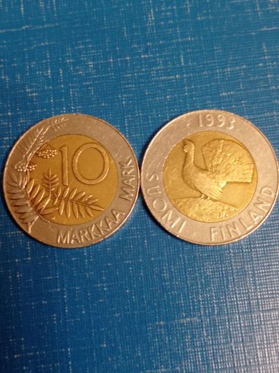 Лот: 18882741. Фото: 1. 10 марок 1993 год. Финляндия... Европа