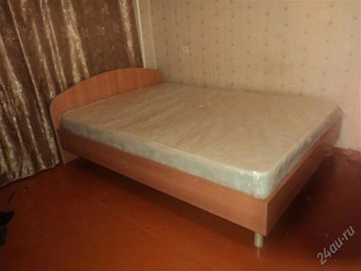 Лот: 1081693. Фото: 1. Кровать двухспальная+ матрац 1400... Кровати