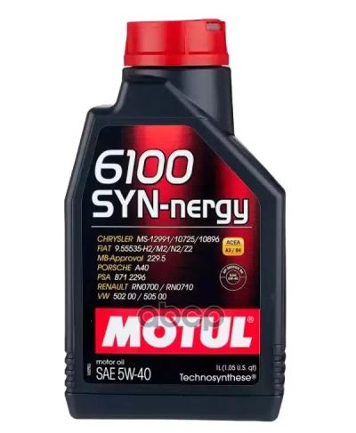Лот: 24858238. Фото: 1. MOTUL Моторное Масло 6100 Syn-Nergy... Масла, жидкости