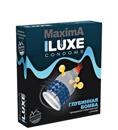 Лот: 24255421. Фото: 1. Презерватив Luxe Maxima Глубинная... Презервативы