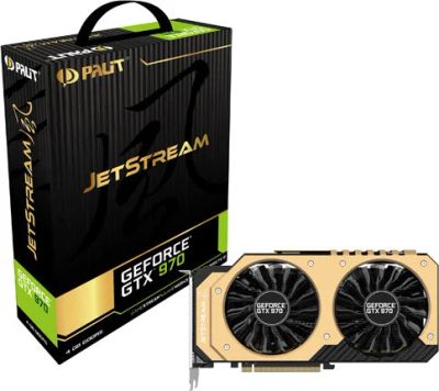 Лот: 14993109. Фото: 1. Palit GeForce GTX 970 JetStream... Видеокарты
