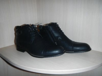 Лот: 10334297. Фото: 1. Мужские ботинки зимние натуральная... Ботинки, полуботинки