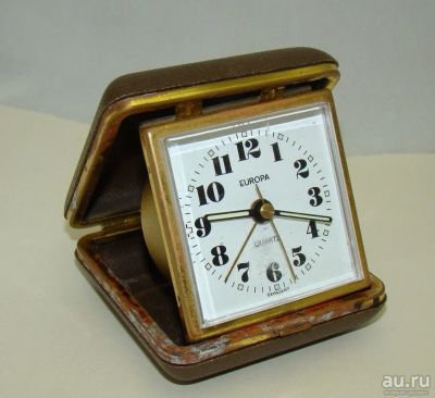 Лот: 14420736. Фото: 1. Будильник дорожный винтажный EUROPA... Другое (антиквариат)