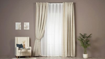 Лот: 24909731. Фото: 1. Портьера Askona Home Linen 185... Шторы, тюль