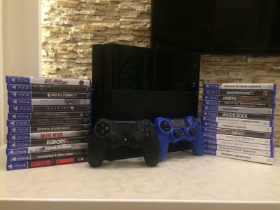 Лот: 13203815. Фото: 1. PlayStation4 ( PS4 ). 28 игр... Игровые приставки, консоли