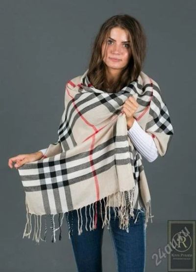 Лот: 2172060. Фото: 1. Палантин женский burberry. Шарфы, платки