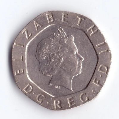 Лот: 15688271. Фото: 1. Монета 20 пенсов Великобритания... Европа