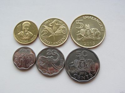 Лот: 13393103. Фото: 1. Свазиленд набор из 6 монет 2015... Наборы монет