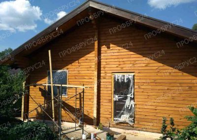 Лот: 11056695. Фото: 1. Сруб бани, дома 6х8 из профилированного... Срубы, бани, дома