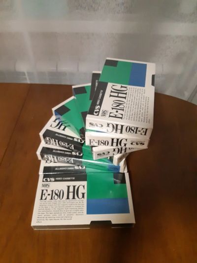 Лот: 6139860. Фото: 1. 8 видеокассет новых чистых VHS... Видеозаписи, фильмы