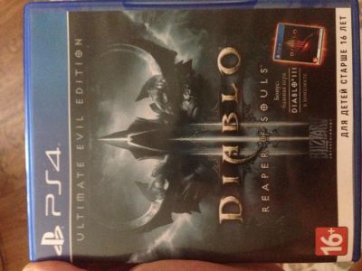 Лот: 5849837. Фото: 1. Диск diablo 3 reaper of soul ps4... Игры для консолей