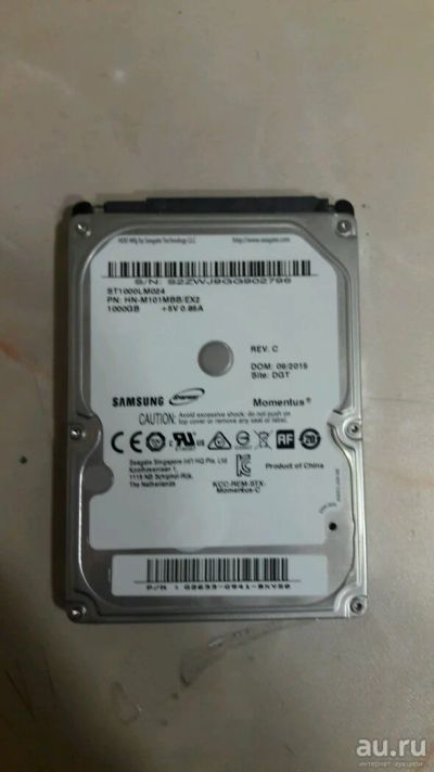 Лот: 8506948. Фото: 1. Винчестер Samsung 1tb. Жёсткие диски (HDD)
