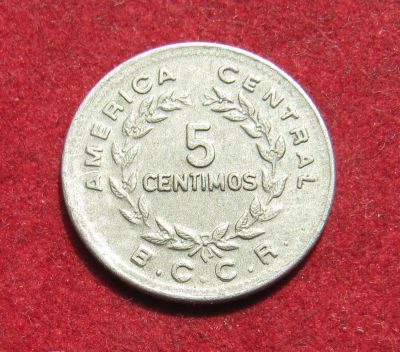 Лот: 20306485. Фото: 1. Коста-Рика 5 сентимо, 1973 г. Америка