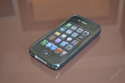 Лот: 2706513. Фото: 1. iPhone 4 16Gb black, комплект... Смартфоны