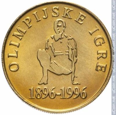 Лот: 19262387. Фото: 1. Словения 5 толаров, 1996 100 лет... Европа