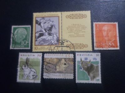 Лот: 19108896. Фото: 1. Марки одним лотом-торги с рубля... Марки