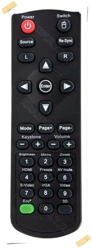 Лот: 15908985. Фото: 1. Пульт OPTOMA BR-5048N, X305ST. Пульты ДУ