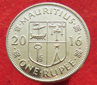 Лот: 15395933. Фото: 1. Маврикий 1 рупия, 2016г. Остальные страны