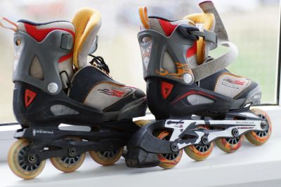 Лот: 4023224. Фото: 1. Ролики Rollerblade раздвижные... Роликовые коньки, скейтборды, самокаты
